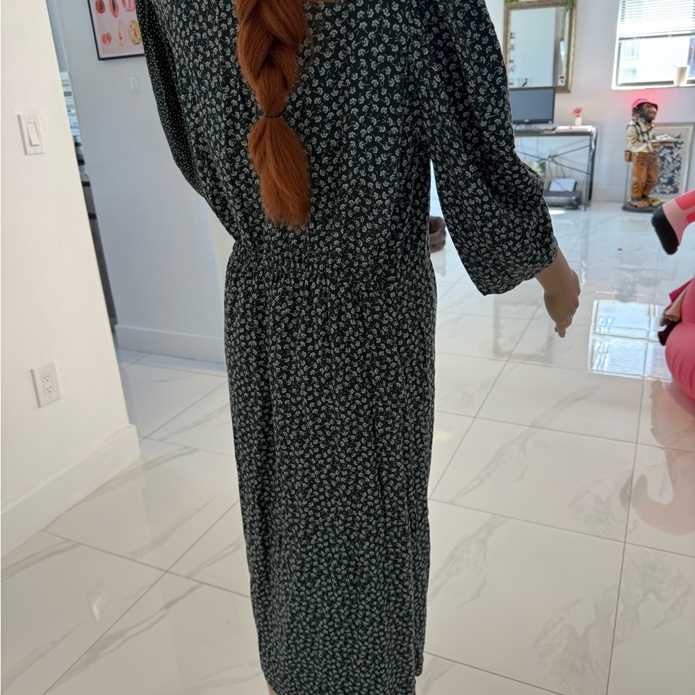 See By Chloe Dark Green Midi Dress - Picture 8 of 11